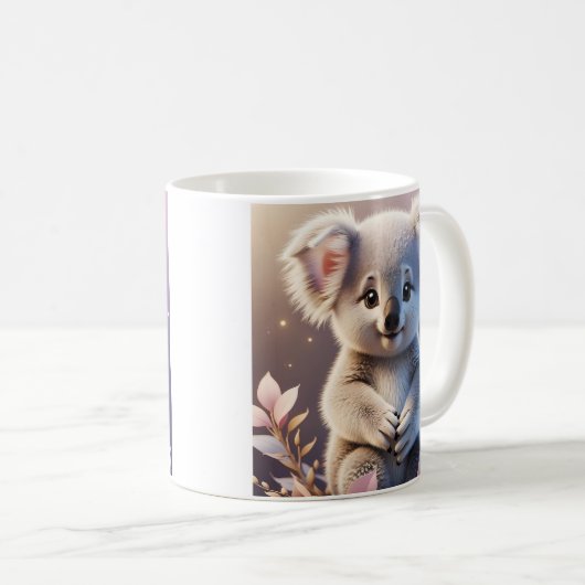 Niedlich Little Koala Fantasy Dreamy Gradient Kaffeetasse (VorderseiteRechts)