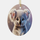 Niedlich Little Koala Fantasy Dreamy Gradient Keramik Ornament (Rechts)