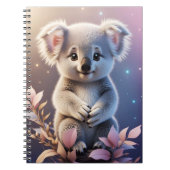 Niedlich Little Koala Fantasy Dreamy Gradient Notizblock (Vorderseite)