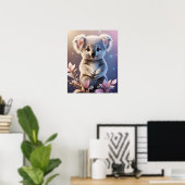 Niedlich Little Koala Fantasy Dreamy Gradient Poster (Heimbüro)