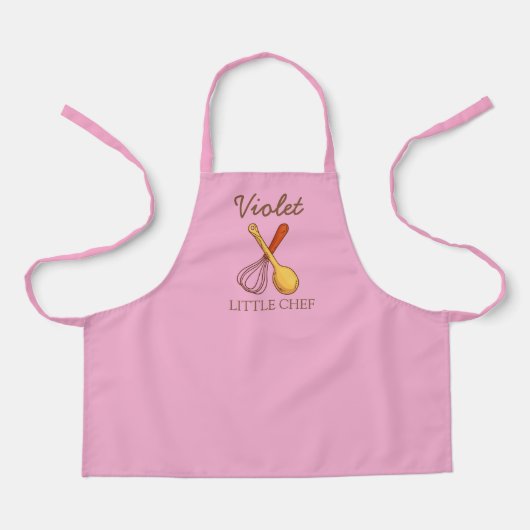 Niedlich Little Koch Individuelle Name Schürze (Vorderseite)