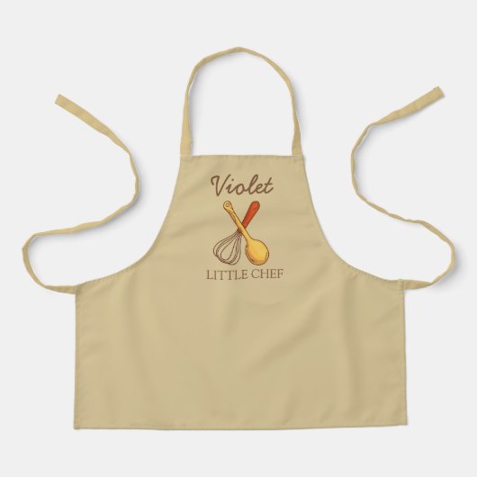 Niedlich Little Koch Individuelle Name Schürze (Vorderseite)