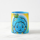 Niedlich Little Krishna Blessings Art Tasse (Zentrum)