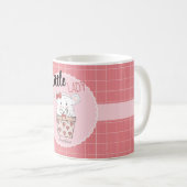 Niedlich Little Lady Hamster Girly Pink Kaffeetasse (VorderseiteRechts)