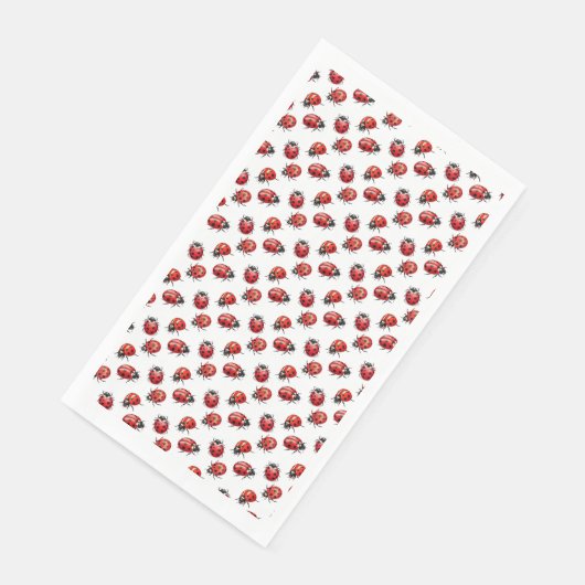 Niedlich Little Ladybugs Pattern Serviette (Ecke)