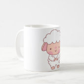 Niedlich Little Lamb Doodle Kaffeetasse (Vorderseite Links)