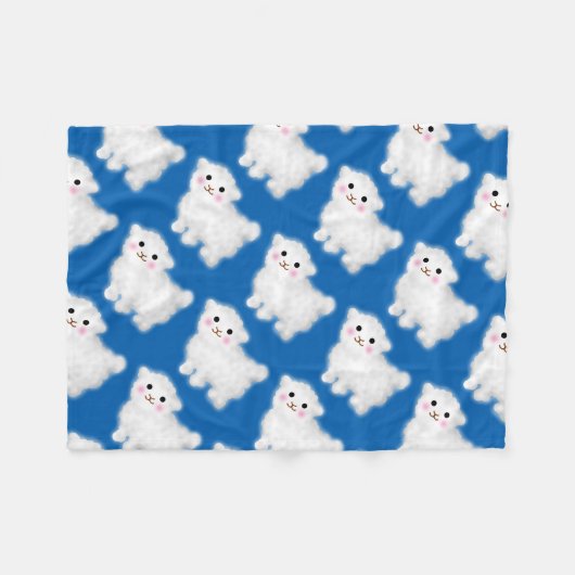 Niedlich Little Lamb Fleecedecke (Vorderseite (Horizontal))