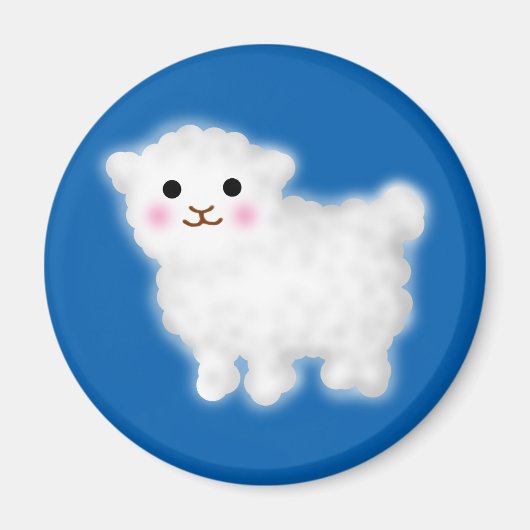 Niedlich Little Lamb Magnet (Vorne)