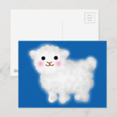 Niedlich Little Lamb Postkarte (Vorne/Hinten)