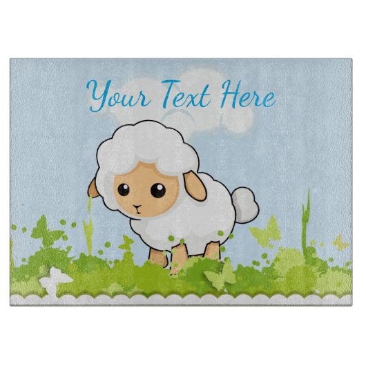Niedlich Little Lamb Schneidebrett (Vorderseite)