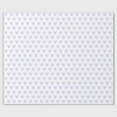 Niedlich Little Lavender Hearts Pattern Geschenkpapier (Flach)