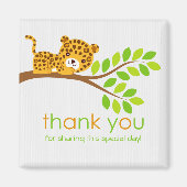 Niedlich Little Leopard Vielen Dank Magnet (Vorne)
