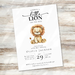 Niedlich Little Lion Baby Dusche Einladung