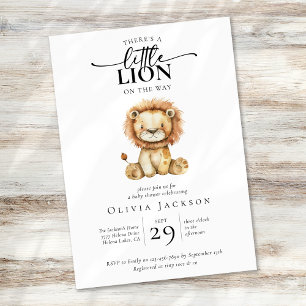 Niedlich Little Lion Baby Dusche Einladung