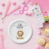 Niedlich Little Lion Baby Dusche Pappteller (Party)