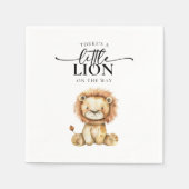 Niedlich Little Lion Baby Dusche Serviette (Vorderseite)