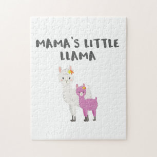Niedlich Little Llama Geschenk Mamas Little Llama Puzzle