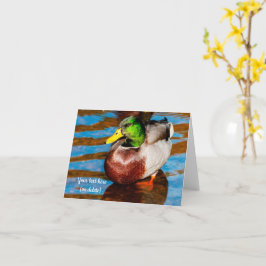 Niedlich Little Mallard Duck Grußkarte Karte