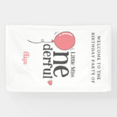 Niedlich Little Miss Onederful Party Willkommen Banner (Horizontal)