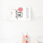 Niedlich Little Miss Onederful Party Willkommen Banner (InSitu)