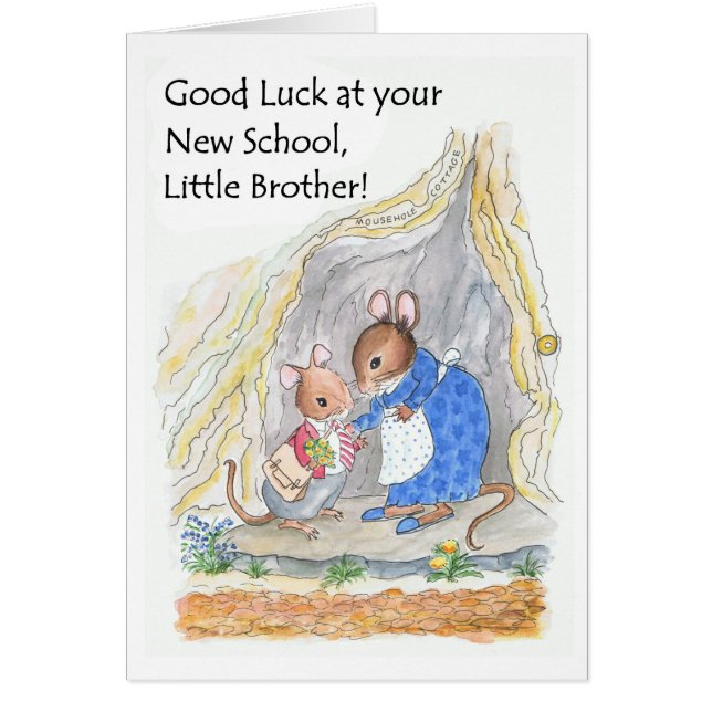Niedlich Little Mouse Viel Glück New School Brothe (Vorne)