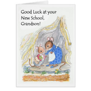 Niedlich Little Mouse Viel Glück New School Grands