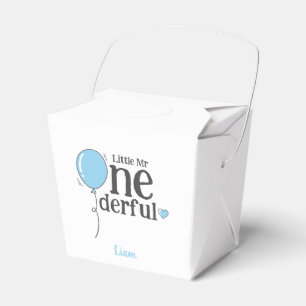 Niedlich Little Mr Onederful First Birthday Blue Geschenkschachtel