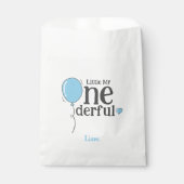 Niedlich Little Mr Onederful First Birthday Blue Geschenktütchen (Vorderseite)