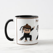 Niedlich Little Ninja Boy Tee Kaffee Tasse (Links)