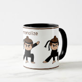 Niedlich Little Ninja Boy Tee Kaffee Tasse (VorderseiteRechts)
