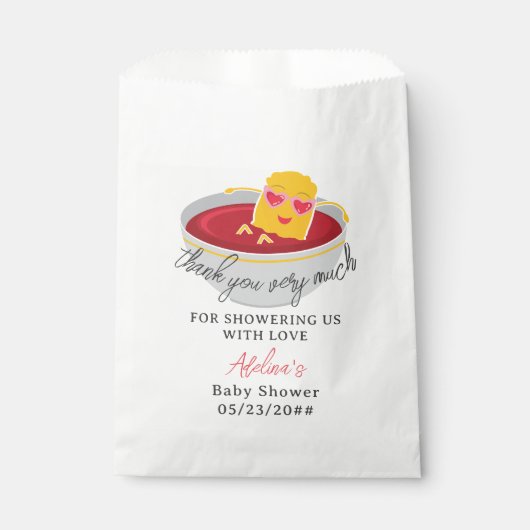 Niedlich Little Nugget Chicken Nugget Girl Babydus Geschenktütchen (Vorderseite)