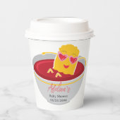 Niedlich Little Nugget Chicken Nugget Girl Babydus Pappbecher (Vorderseite)