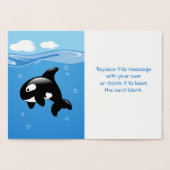 Niedlich Little Orca - Whale (gut) bald holen Folienkarte (Innenseite)