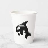 Niedlich Little Orca Whale Pappbecher (Vorderseite)