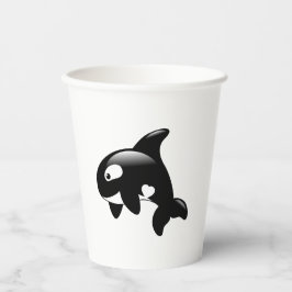 Niedlich Little Orca Whale Pappbecher