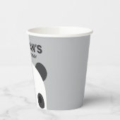 Niedlich Little Panda Bear Geburtstag Pappbecher (Links)