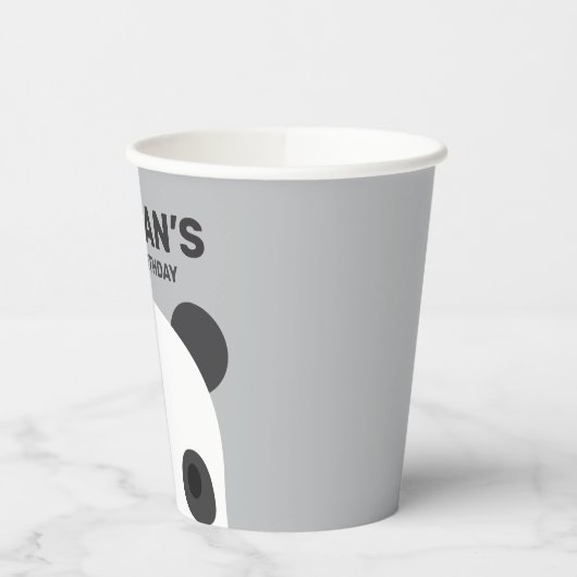 Niedlich Little Panda Bear Geburtstag Pappbecher (Links)