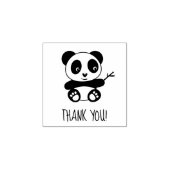 Niedlich Little Panda Danke, 1x1 Gummistempel (Prägung)