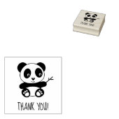 Niedlich Little Panda Holding a Bamboo Stick Viele Gummistempel (Stempel)