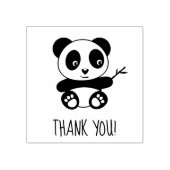 Niedlich Little Panda Holding a Bamboo Stick Viele Gummistempel (Prägung)