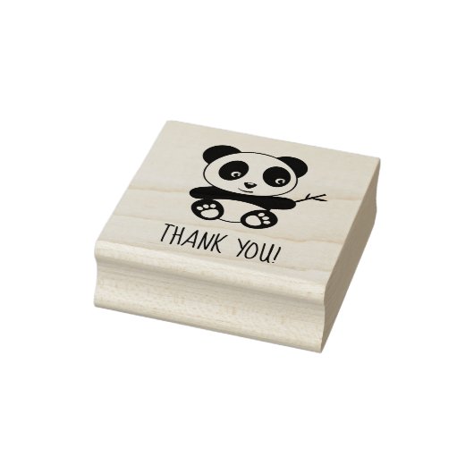 Niedlich Little Panda Holding a Bamboo Stick Viele Gummistempel (Stempel)