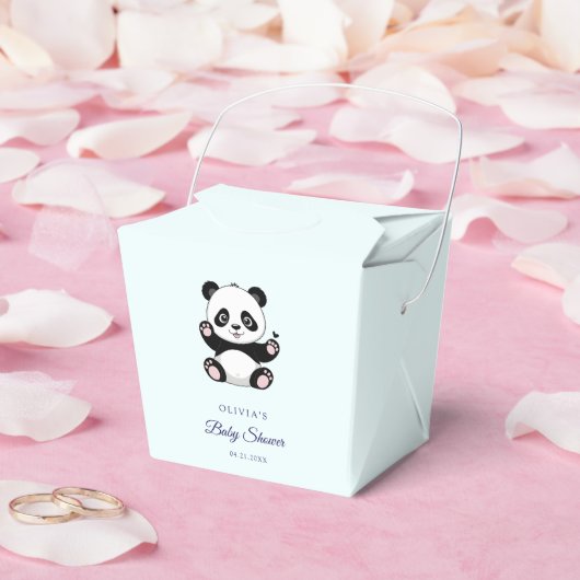Niedlich Little Panda Moderne Babydusche Geschenkschachtel (Hochzeit)