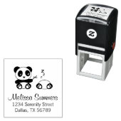 Niedlich Little Pandas-Adresse Permastempel (Beispiel)