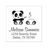Niedlich Little Pandas-Adresse Permastempel (Design)