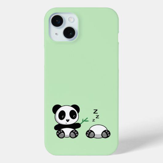 Niedlich Little Pandas auf Green Case-Mate iPhone Hülle (Rückseite)