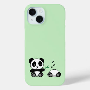 Niedlich Little Pandas auf Green Case-Mate iPhone Hülle