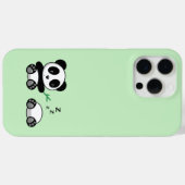 Niedlich Little Pandas auf Green Case-Mate iPhone Hülle (Rückseite (Horizontal))