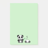 Niedlich Little Pandas auf Green Post-it Klebezettel (Vorderseite)
