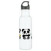 Niedlich Little Pandas Edelstahlflasche (Vorderseite)