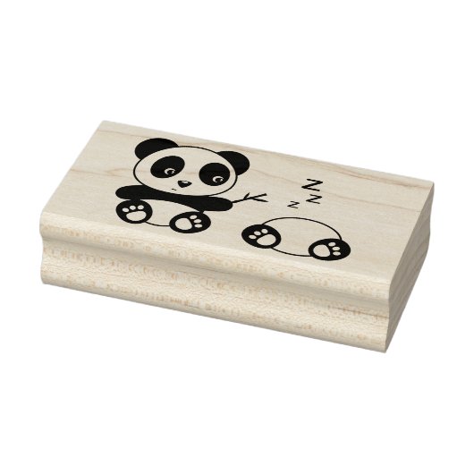 Niedlich Little Pandas Gummistempel (Stempel)